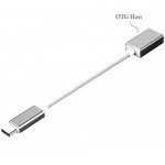 Wholesale Type C USB to OTG USB Data / Charge and Sync Cable Adapter 6 inch (Silver)